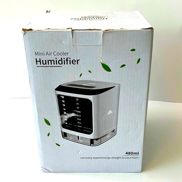 Mini Air Cooler Humidifier, 480ml - Picture 2 of 14